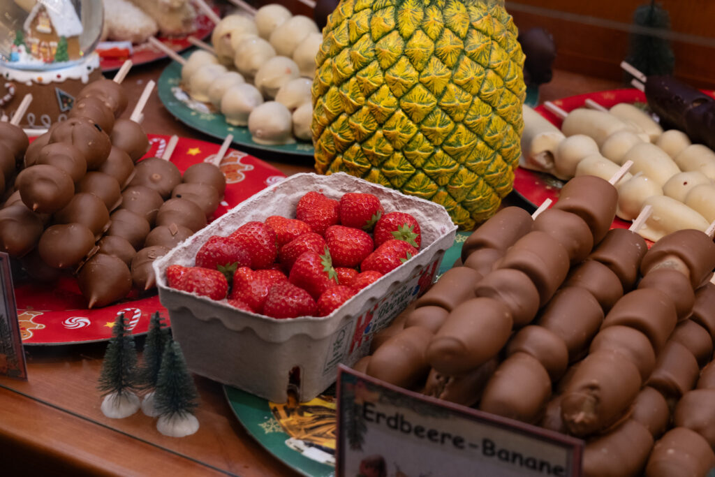 Food in a Christmas Market