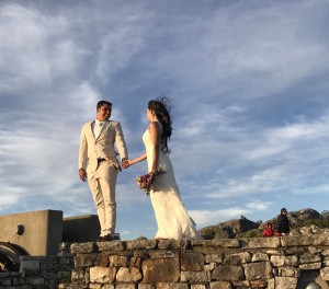 Bride and Groom on Table Mountain