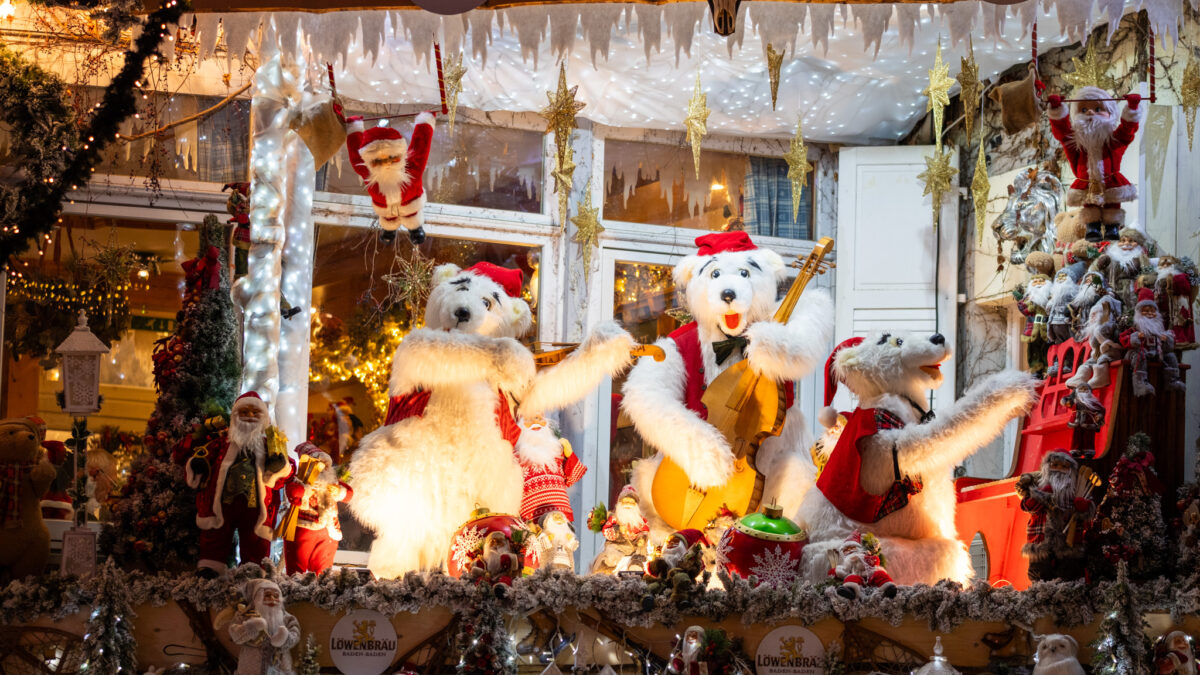 Bear Band in Main Street Baden-Baden